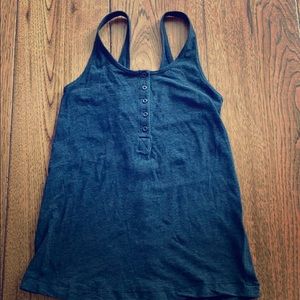 🍋🍋🖤 Lululemon Charcoal Gray Cotton Tank!!
